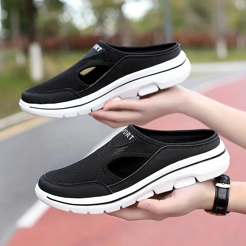 Herren Slip-On Schuhe Bequem Modisch Schwarz