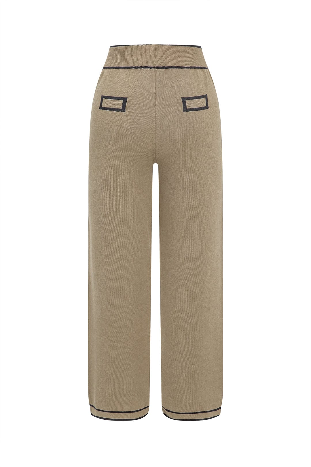 Elegantes Strick-Set mit Gürtel-Cardigan und Weitbein-Hose Damen