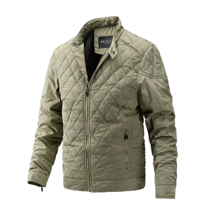 Herren Winterjacke Warm Isoliert Schwarz