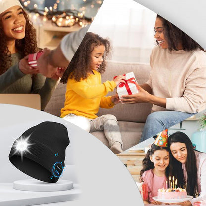 Mütze LED Bluetooth Lautsprecher Abnehmbar Musik