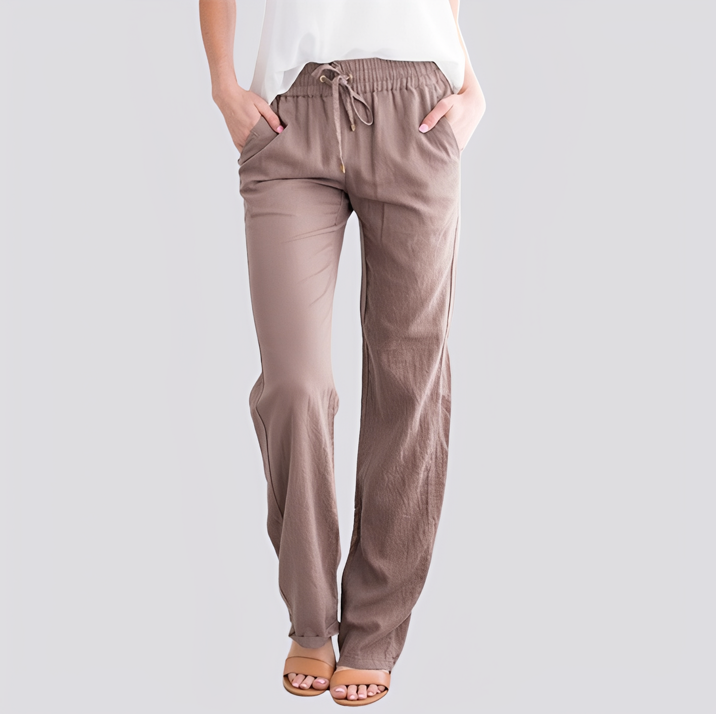 Damen Hose Leicht Elastisch Bequem
