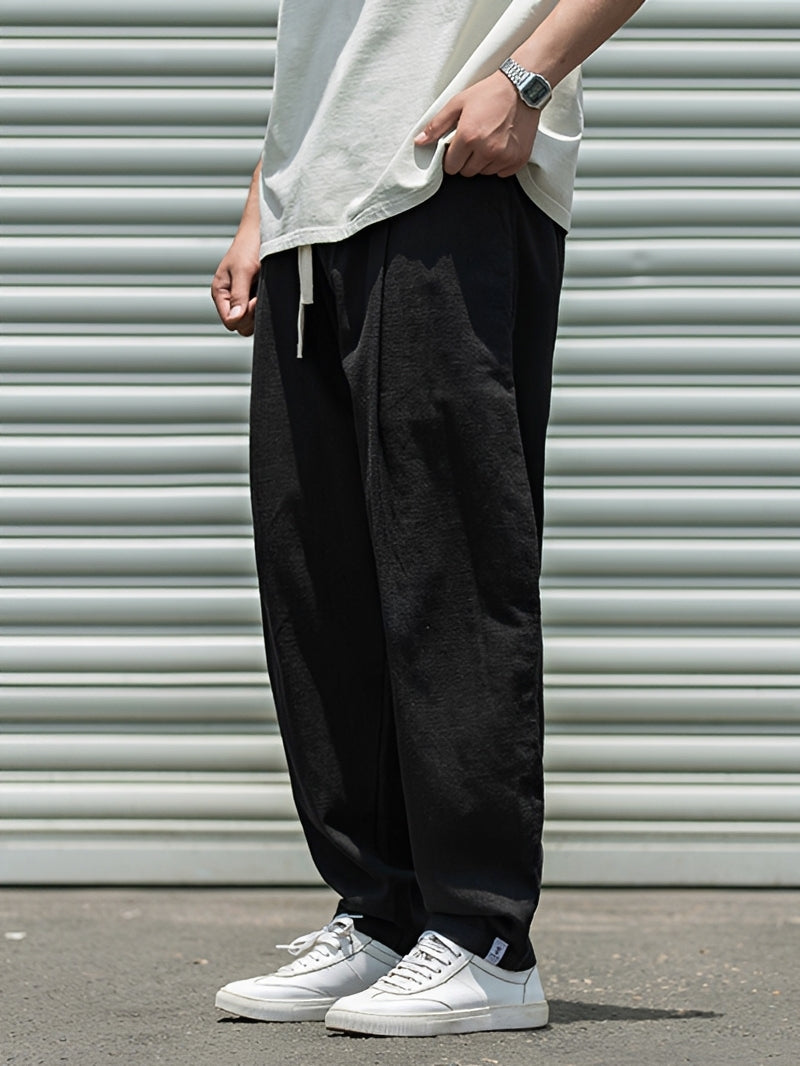 Herrenhose Gerade Geschnitten Bequem Weite
