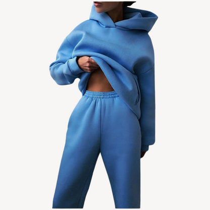 Damen Hoodie Set Jogginghose Comfort Sportlich