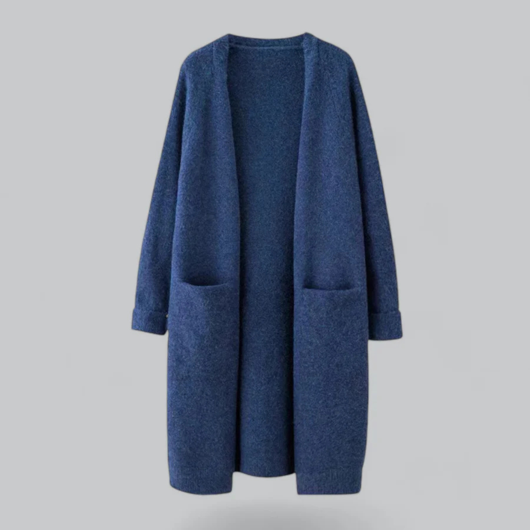 Damen Strickjacke Offene Front Warm Gemütlich