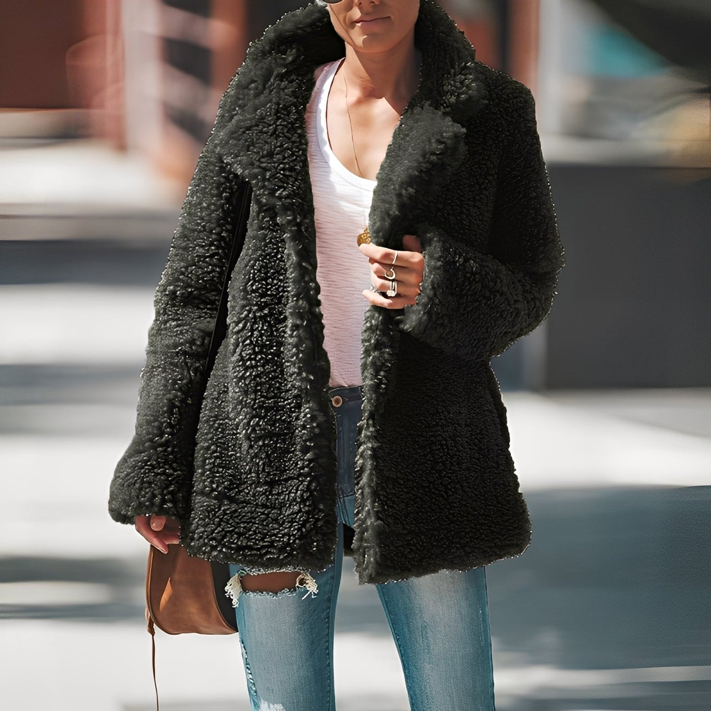 Damen Fleecejacke Warm Dicke Stylisch