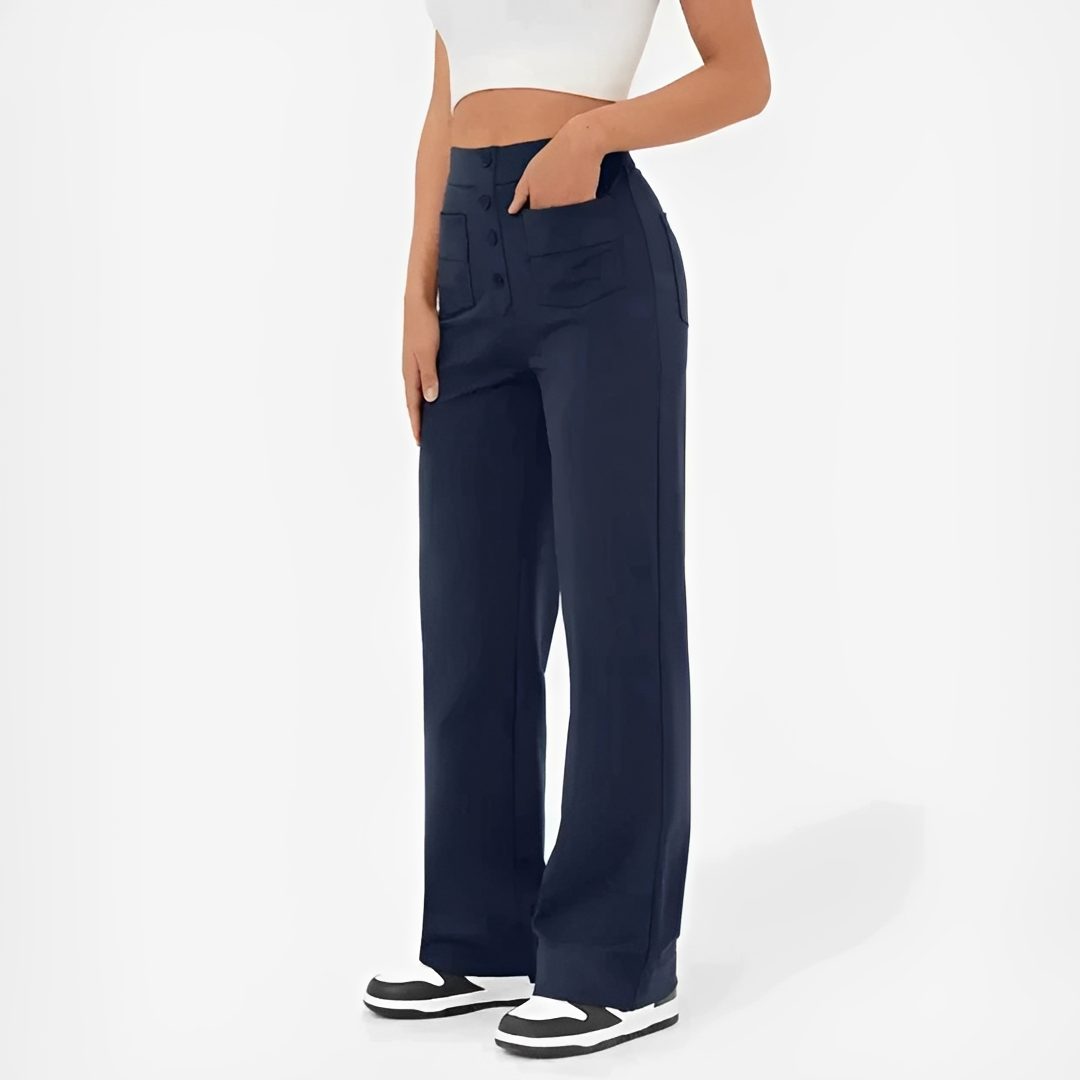 Damenhose Hochwertig Mit Hoher Bund Elegant