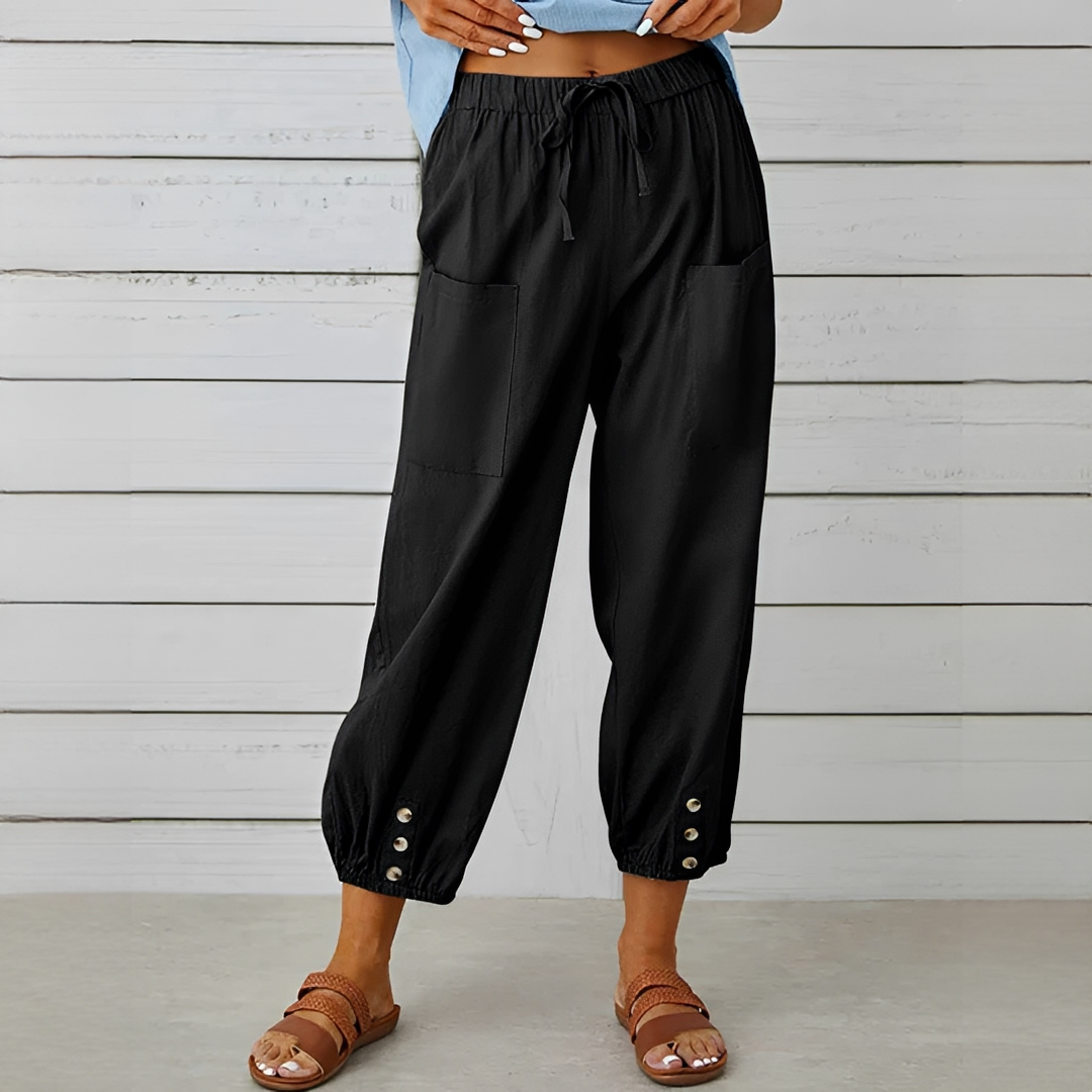Damen Sommerhose Elegante Leichte Hosen