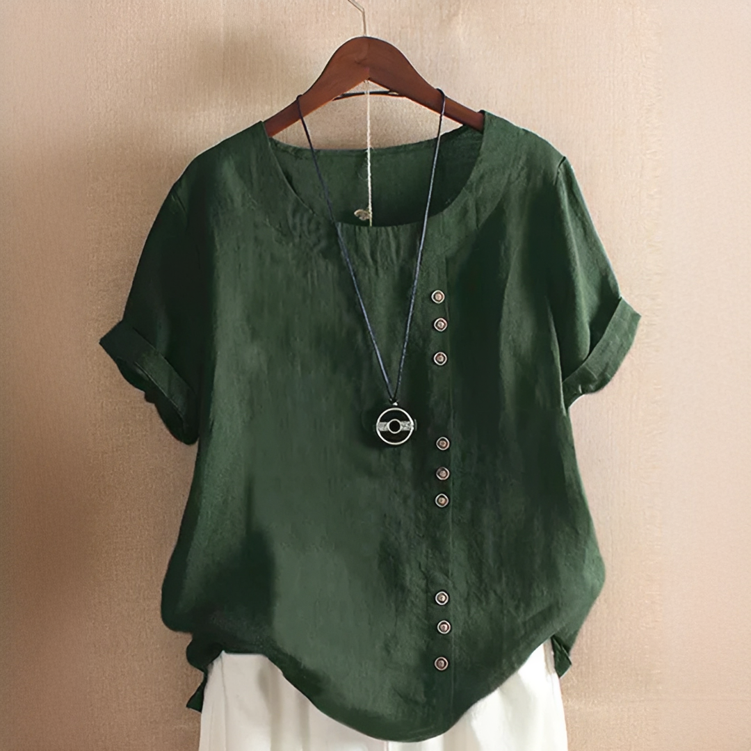 Damen Sommer T-Shirt Elegant Leicht