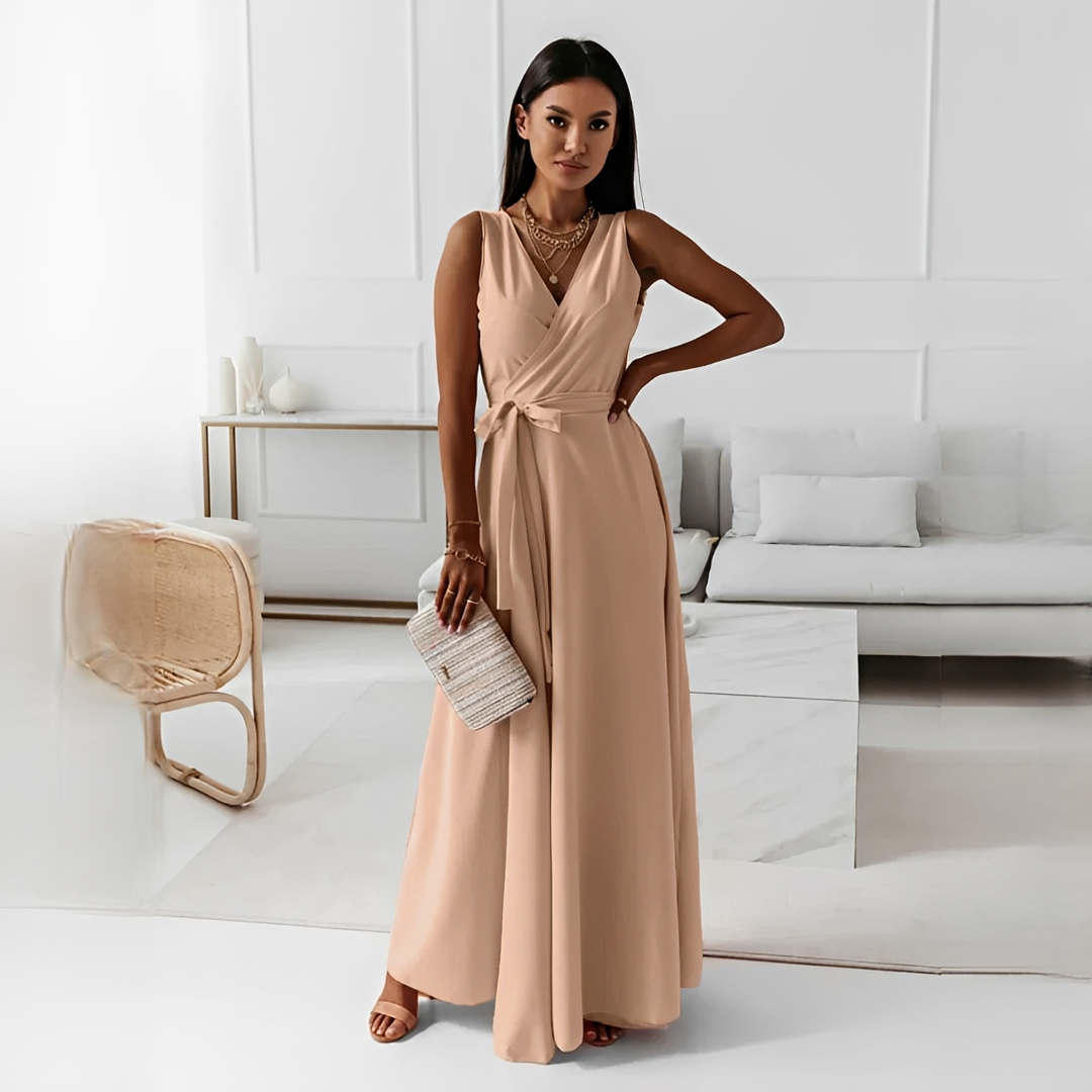 Elegantes Damenkleid V-Ausschnitt Modern Chic