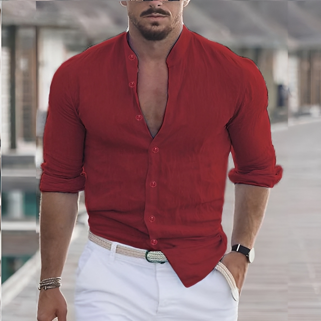 Herren Sommerhemd Leicht Freizeit Modern