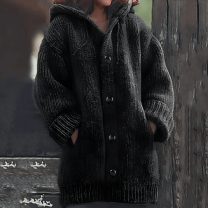 Damen Strickjacke Warm Soft Rosa