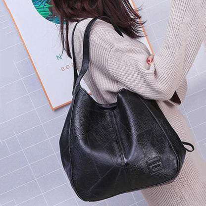 Ledertasche Damen Retro Style Groß