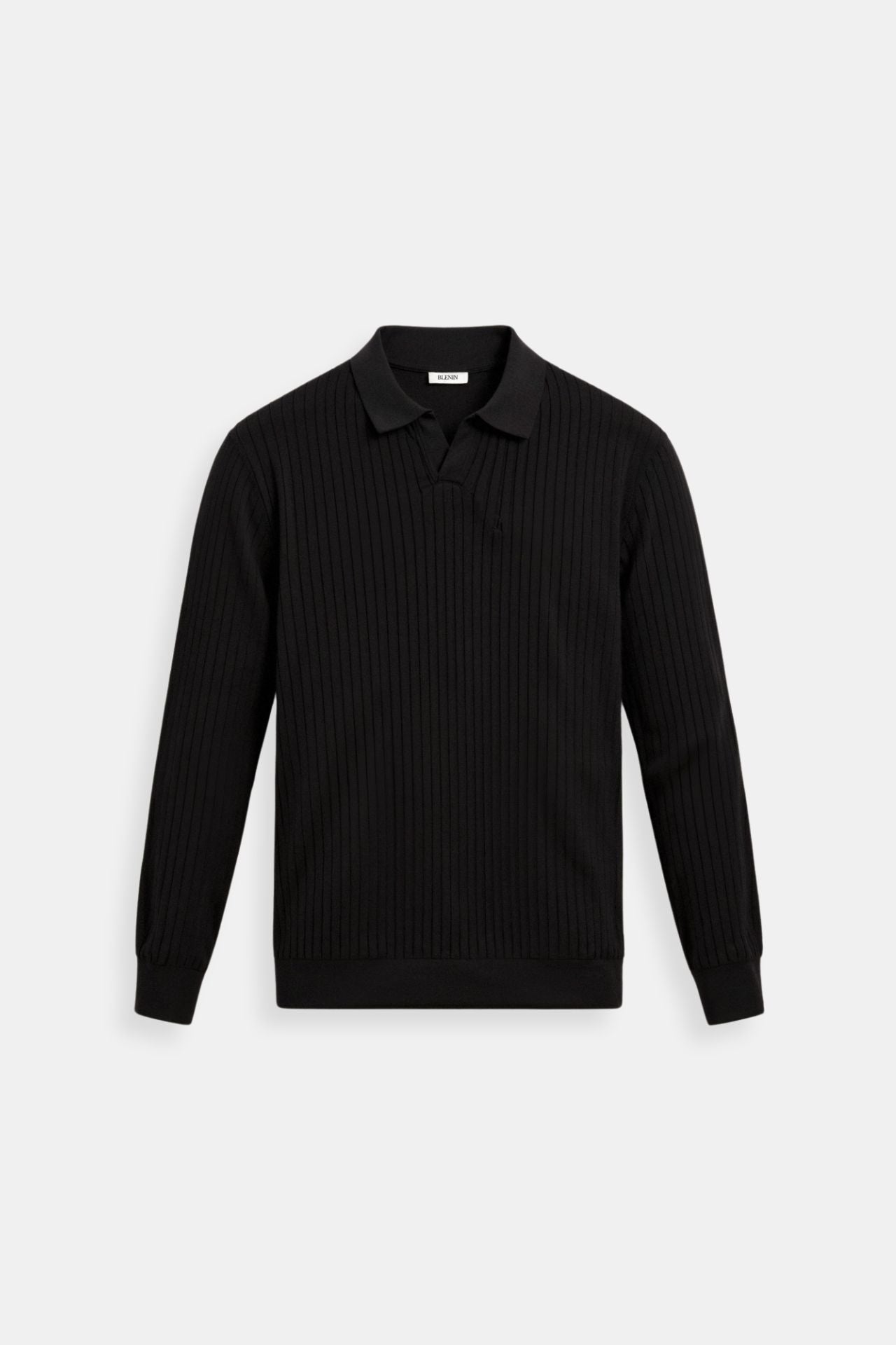 Elegantes Poloshirt Strick Modern Slim Fit