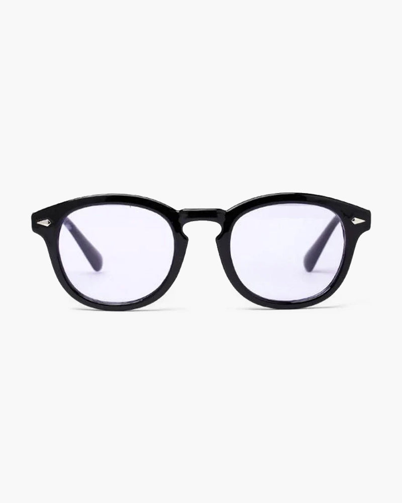 Runde Sonnenbrille Männer Schwarz Modisch