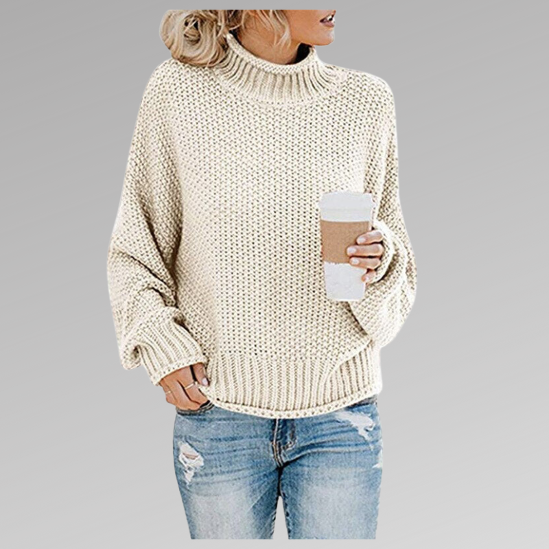 Grobstrick Pullover Damen Modern Großkaros