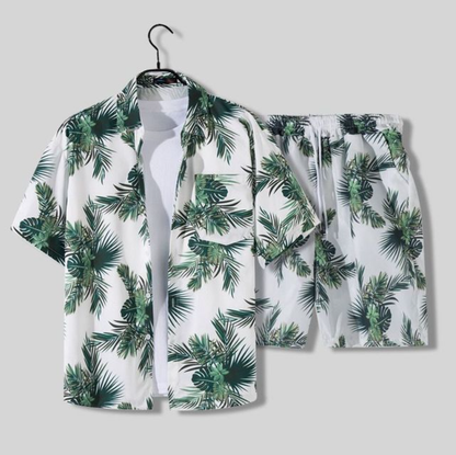 Hawai Hemd Herren Set Casual Freizeit