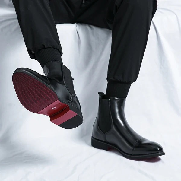 Stilvolle Herrenstiefel Elegante Lederschuhe
