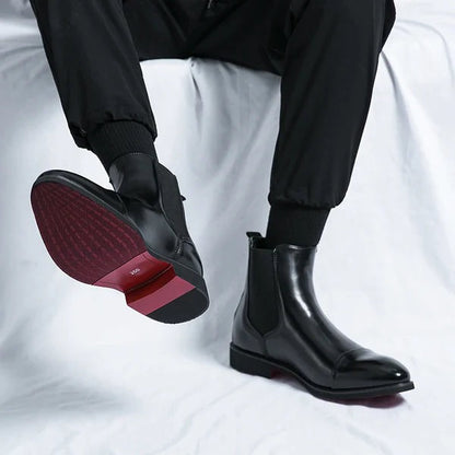 Stilvolle Herrenstiefel Elegante Lederschuhe