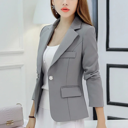 Damenblazer Eleganter Business Blazer Schwarz