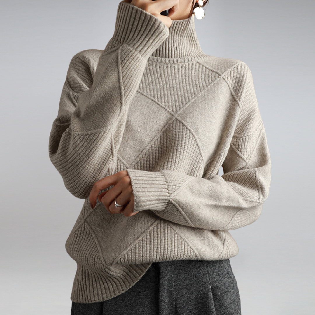 Weicher Damen Rollkragenpullover Kaschmir Soft