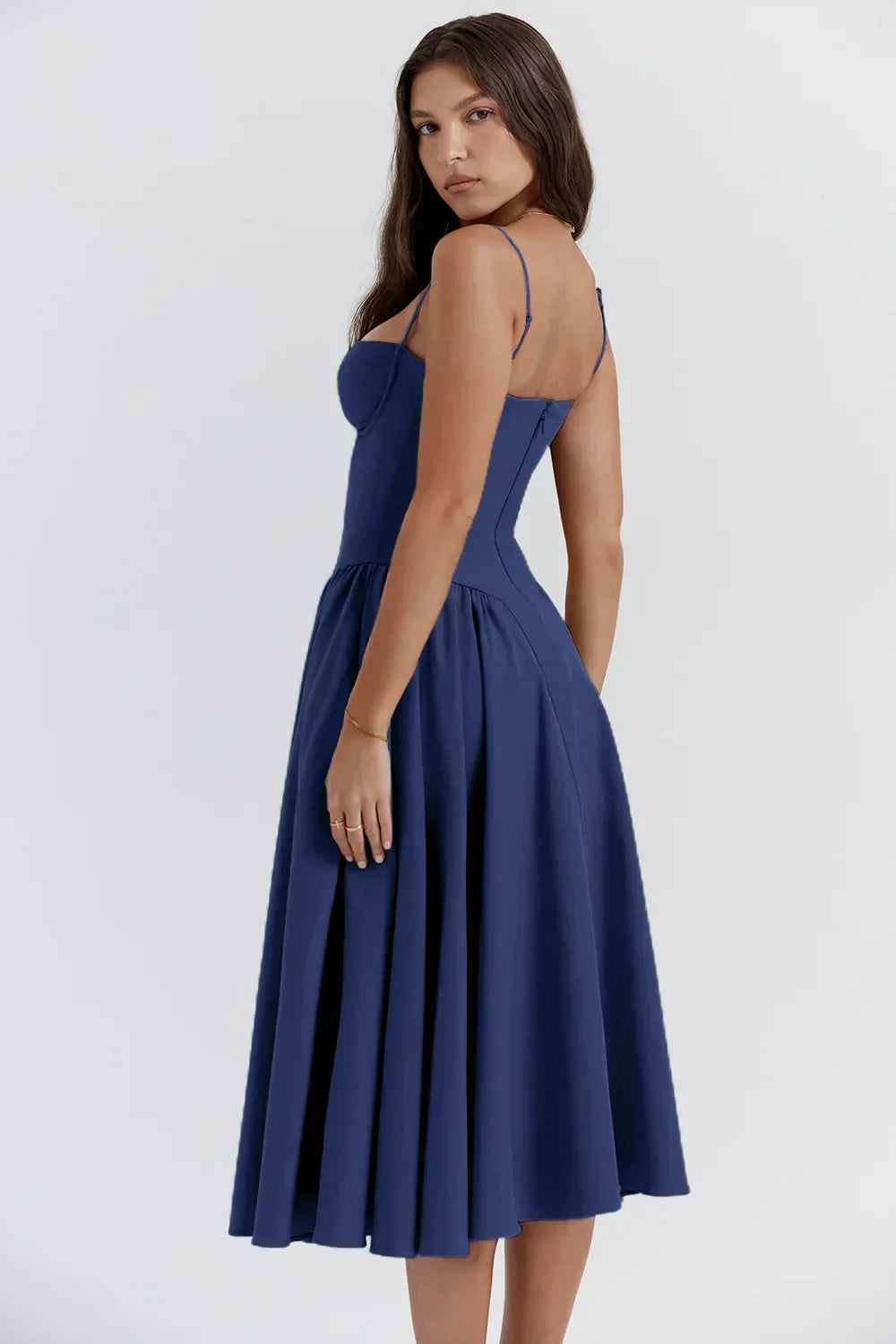 Ärmelloses Korsett Kleid Mit figurbetontem Schnitt