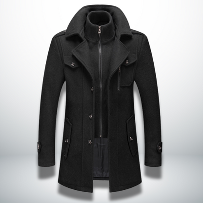 Herren Mantel Smart Casual Knopfverschluss Modern
