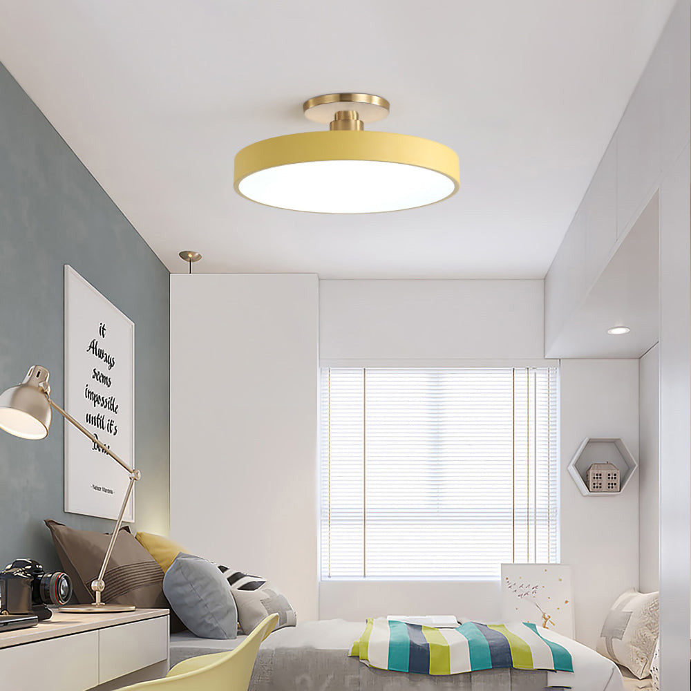 LED Deckenleuchte Modern Gold Mit Dimmfunktion