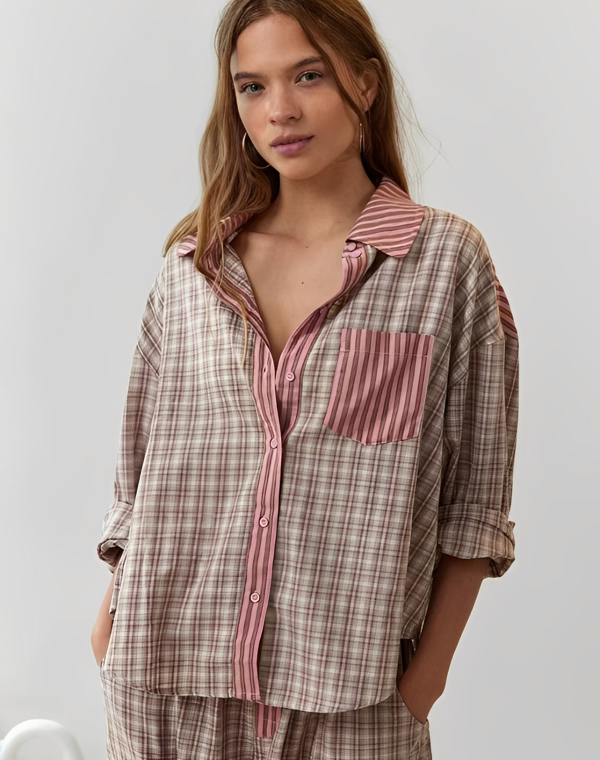 Damen Pyjama Set Bequem Lässig Baumwolle - BerlinGlamour