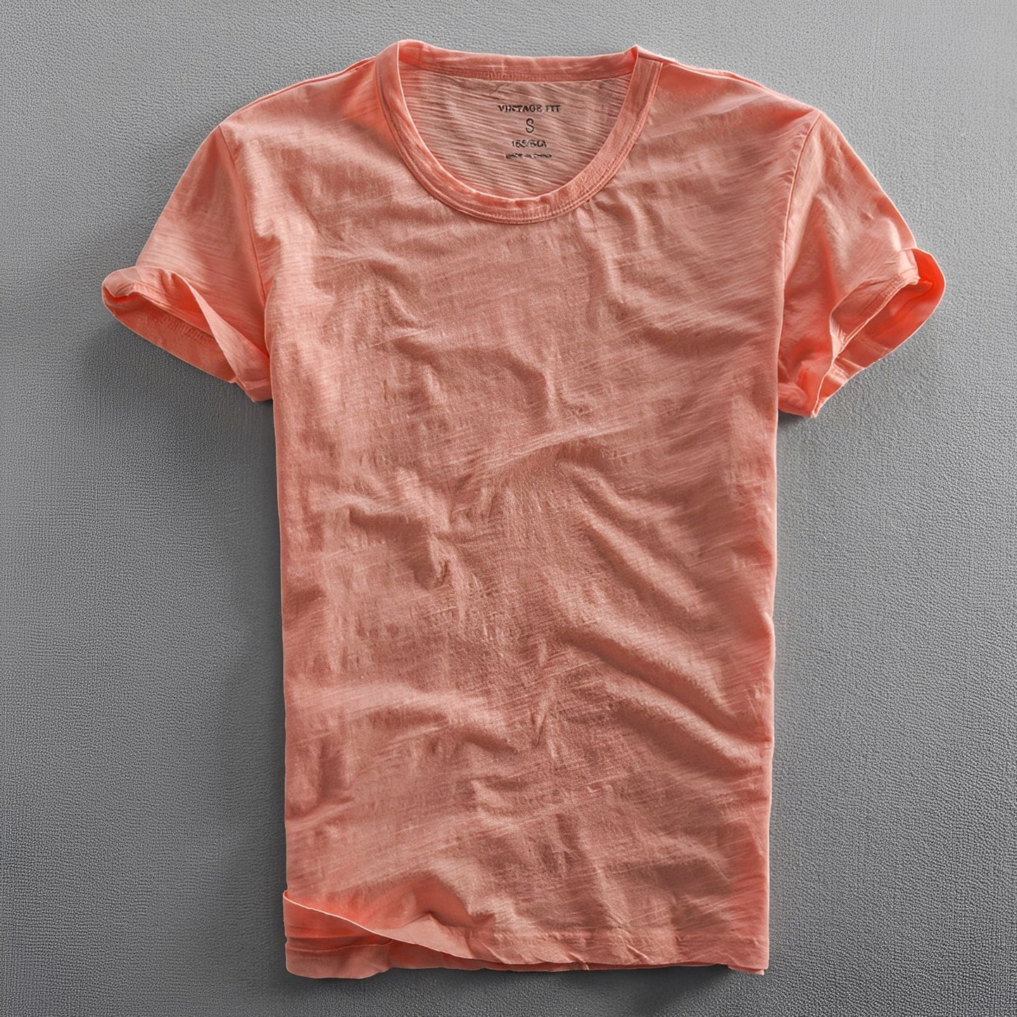 Herren T-Shirt Klassisch Gewaschen Bequem