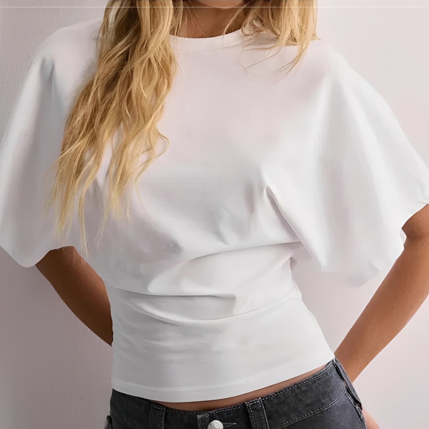 Damen Shirt Weite Ärmel Stilvoll Modern - BerlinGlamour