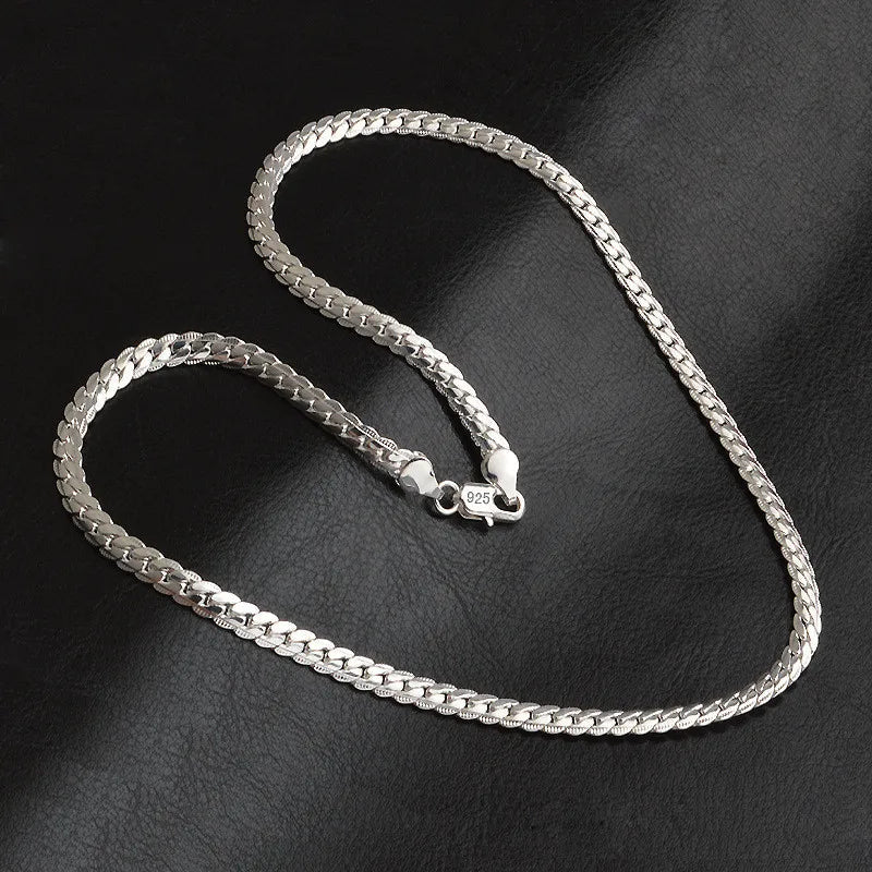 Sterling Silber Halskette Elegante Damenkette