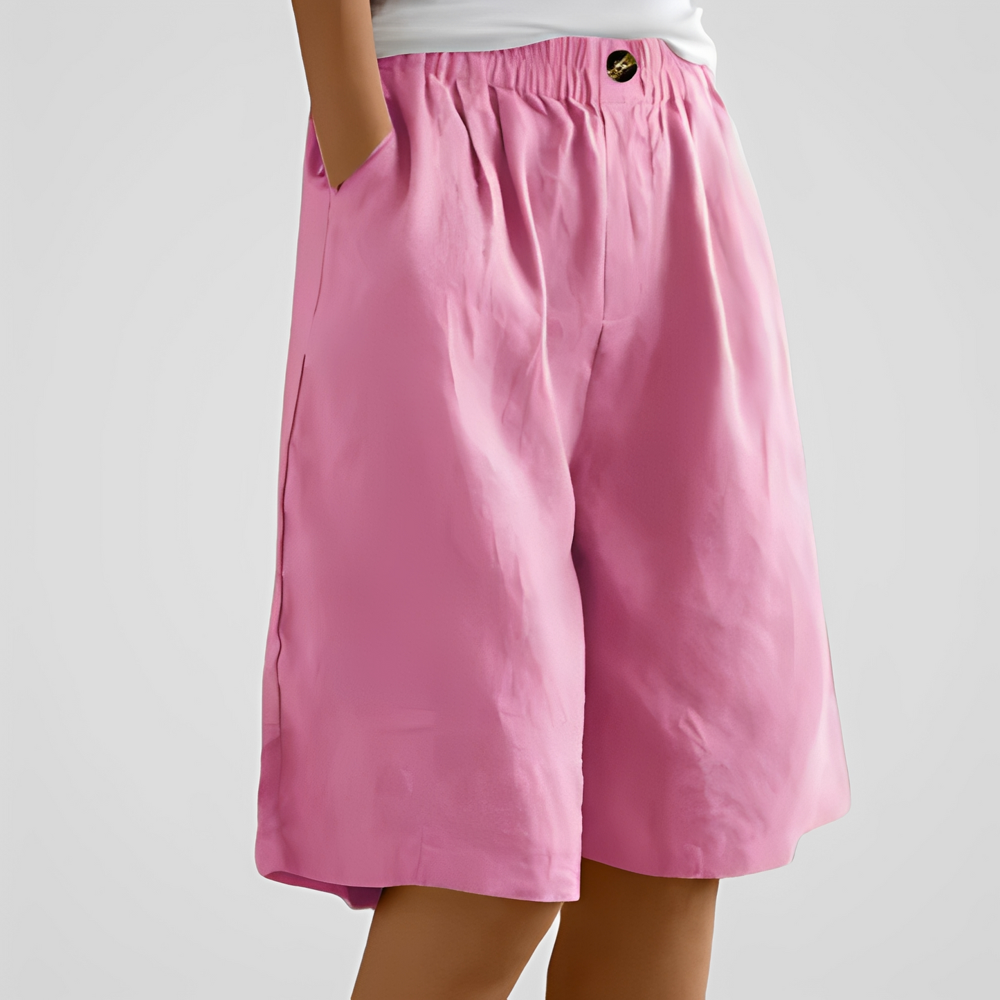 Damen Sommerhose Weit Bequem Trendy