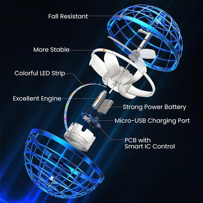 LED Hoverball Fliegender Ball mit USB-Ladefunktion