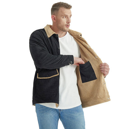 Herren Winterjacke Warm Bequem Isoliert