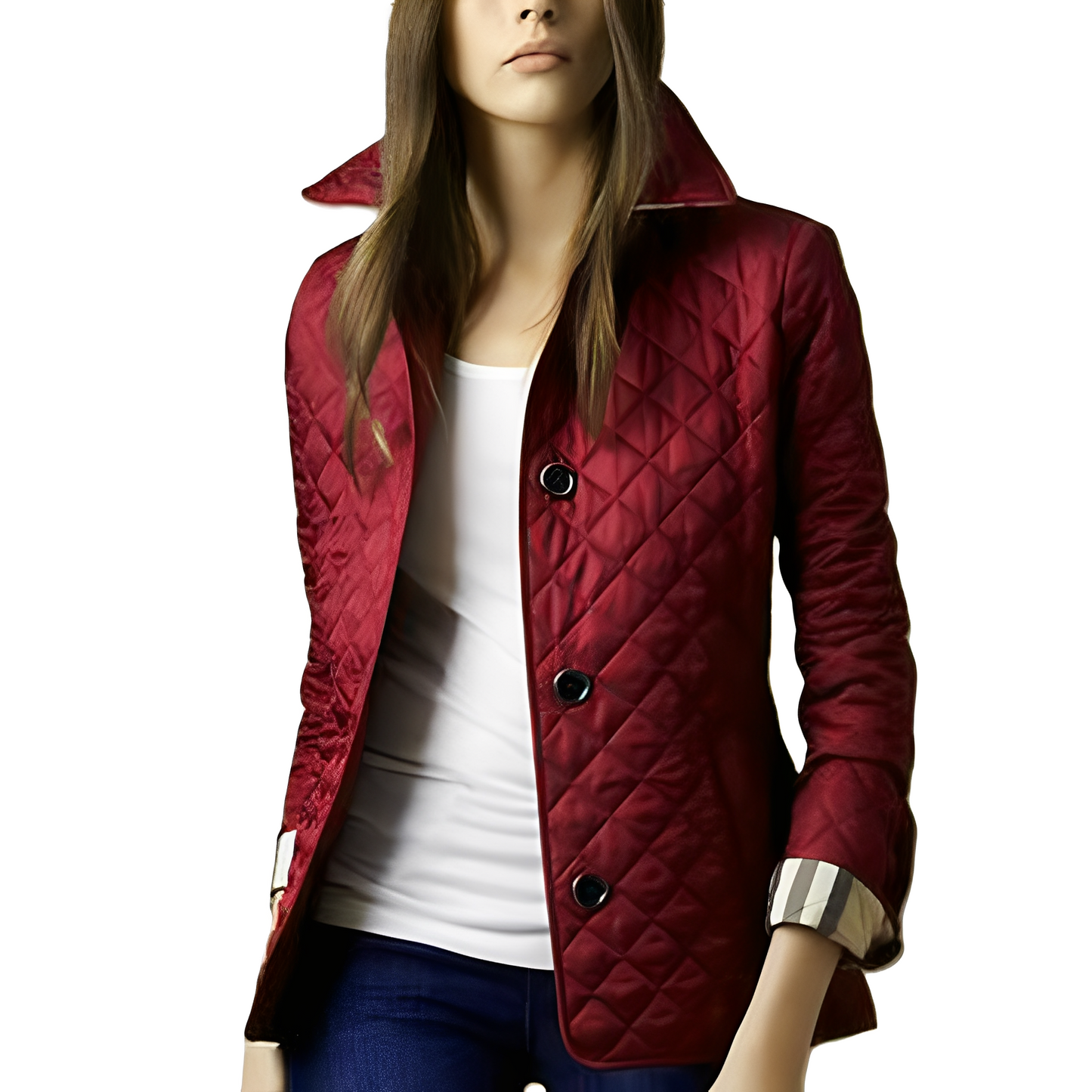 Warme Damenjacke Tailliert Modern