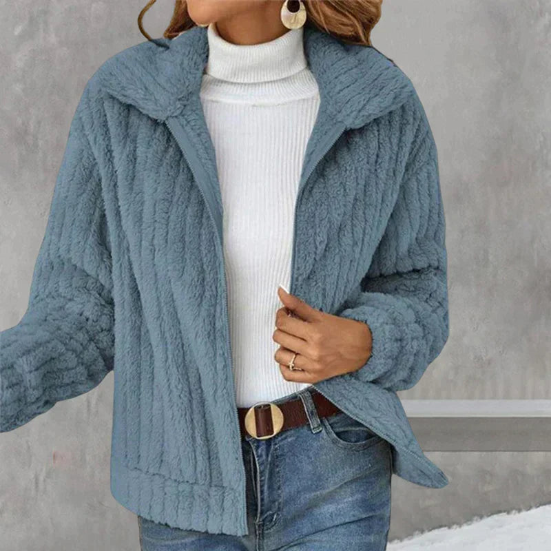Damen Fleecejacke Weich Warm Stylisch