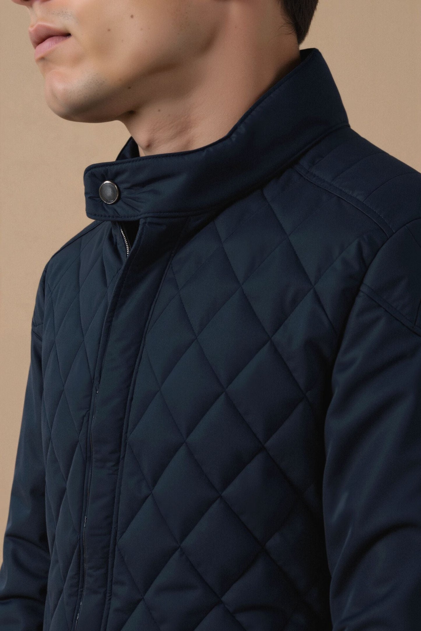 Herrenjacke Steppmuster Elegante Winterjacke Modern