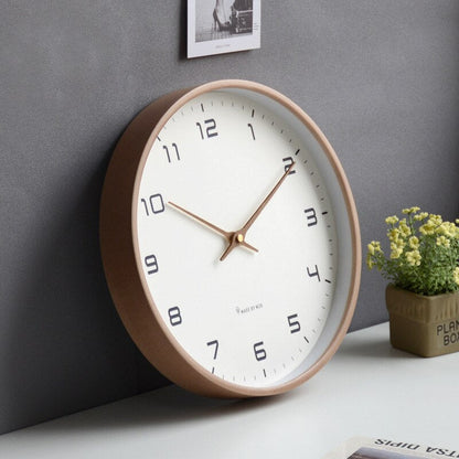 Nordische Wanduhr Massivholz Luxus Design