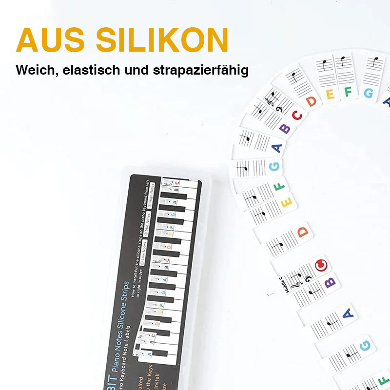 Klavier Etiketten Silikon Abnehmbar 88 Tasten