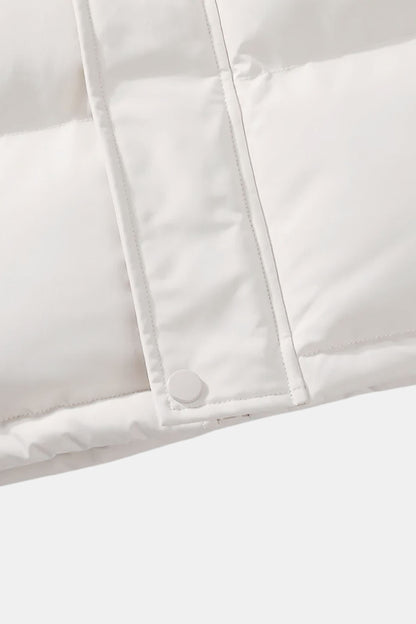 Herren Steppweste Leicht Cremeweiß Modern