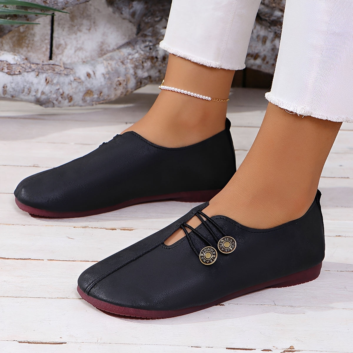 Damen Schuhe Flach Weich Stilvoll
