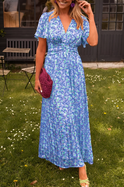 Farbenfrohes Maxikleid Sommerkleid Damen Elegant