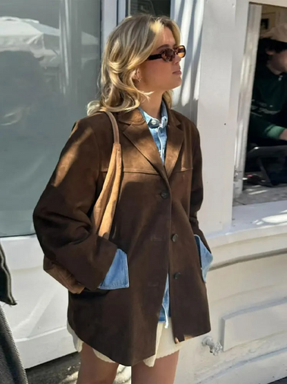 Übergroßer Herren Trenchcoat Braun Winter
