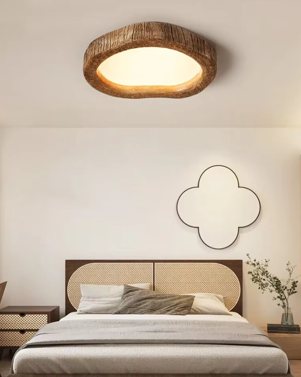 Holzlampe Japandi Stil Minimalistisch Dimmbar