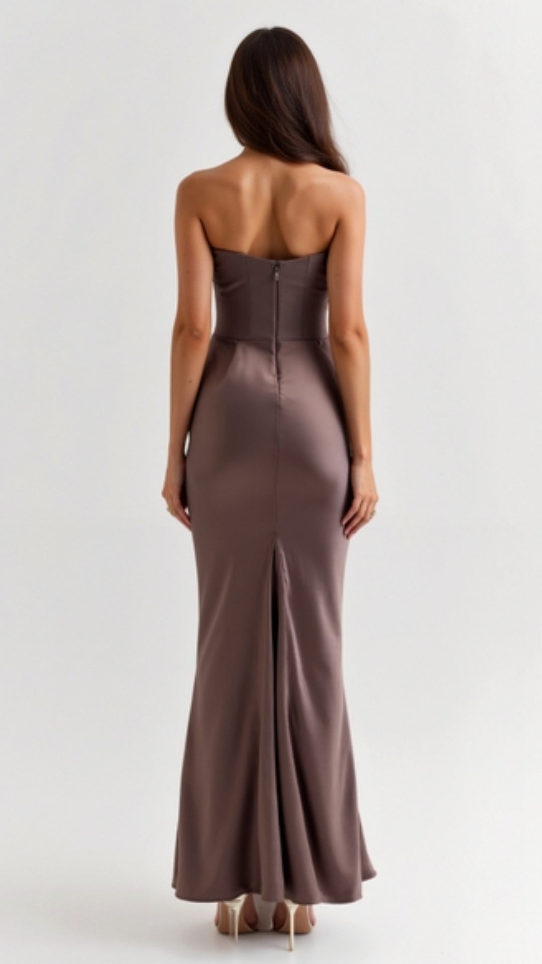 Elegantes Maxi Kleid Damen Hochzeitsgast Kleid Lang