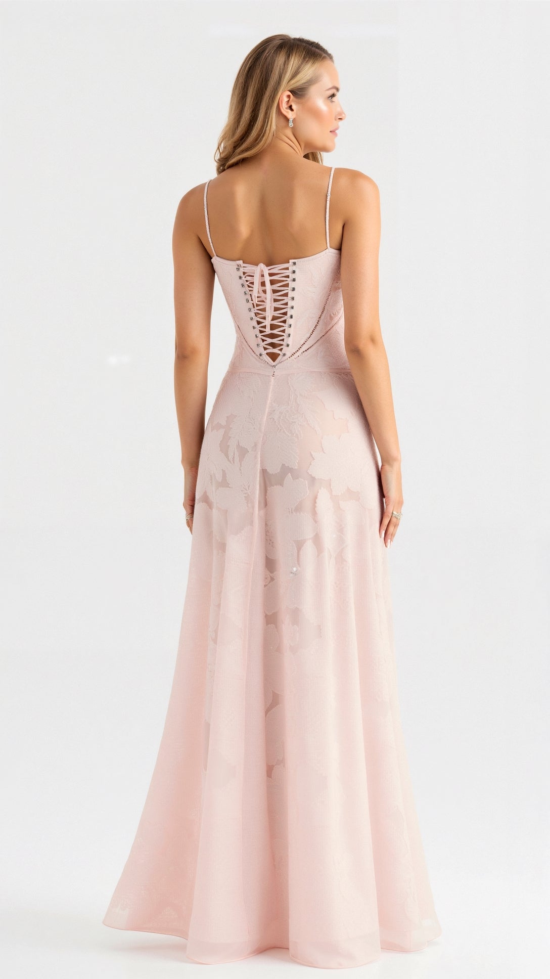 Damen Maxikleid Hochzeitsgast Kleid Elegant Lang