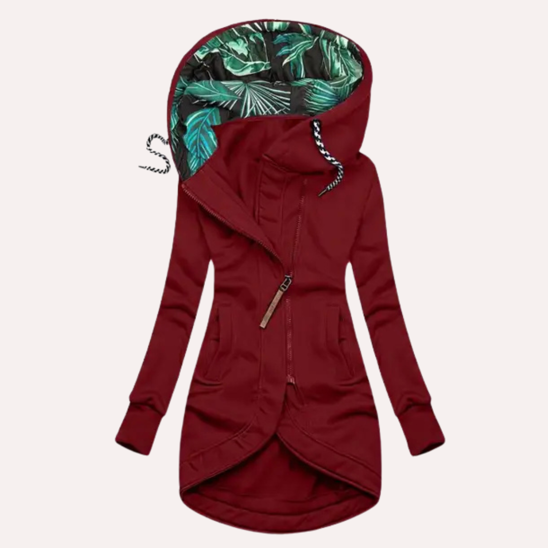 Damen Hoodie Lässig Gemustert Kapuze Trendy