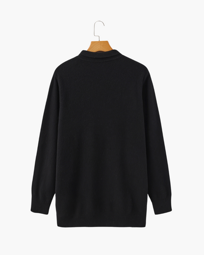 Herren Kaschmirpullover Luxus Polokragen Warm