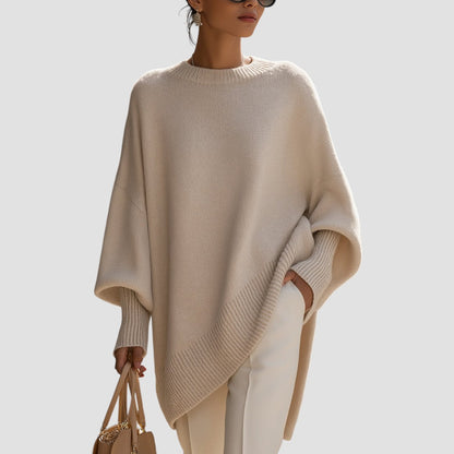 Damen Oversized Pullover Elegantes Großformat