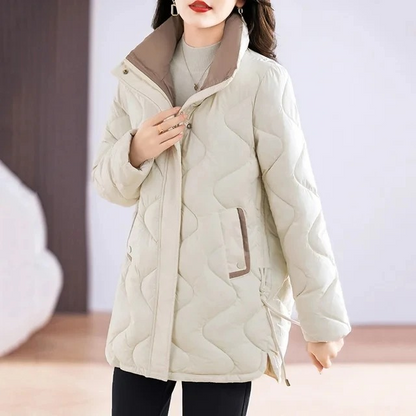 Damen Winterjacke Langärmelig Warm Freizeit
